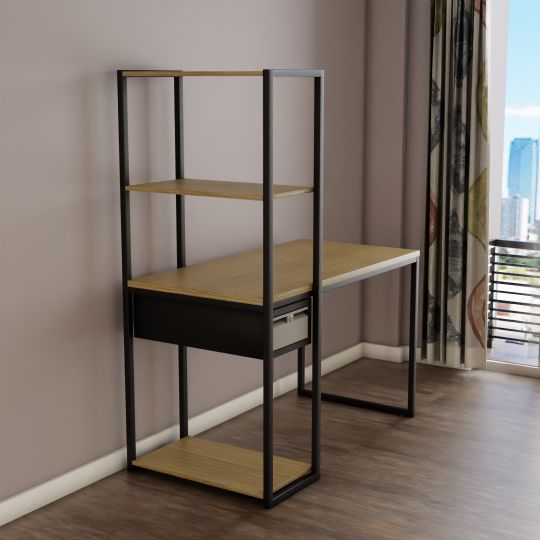 Neva Spot Desk With Moduler Rack+drawer