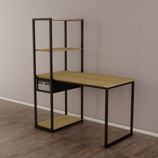 Neva Spot Desk With Moduler Rack+drawer