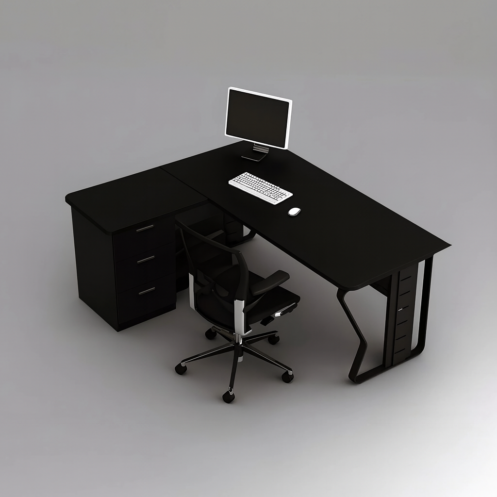 Black / 4 Feet / 2 Feet without side panel