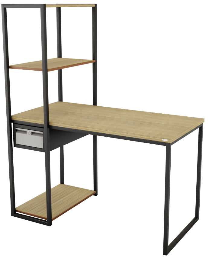 Neva Spot Desk With Moduler Rack+drawer