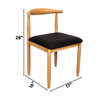Wooden Grain Metal Chair