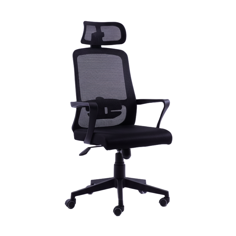 Black / Adjustable headrest