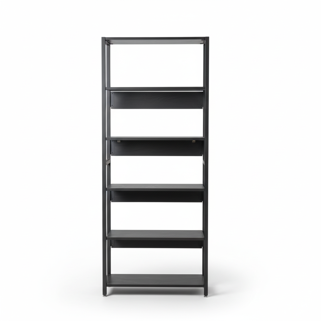 Black / 6 Step - 66”H x 24”W x 12"D