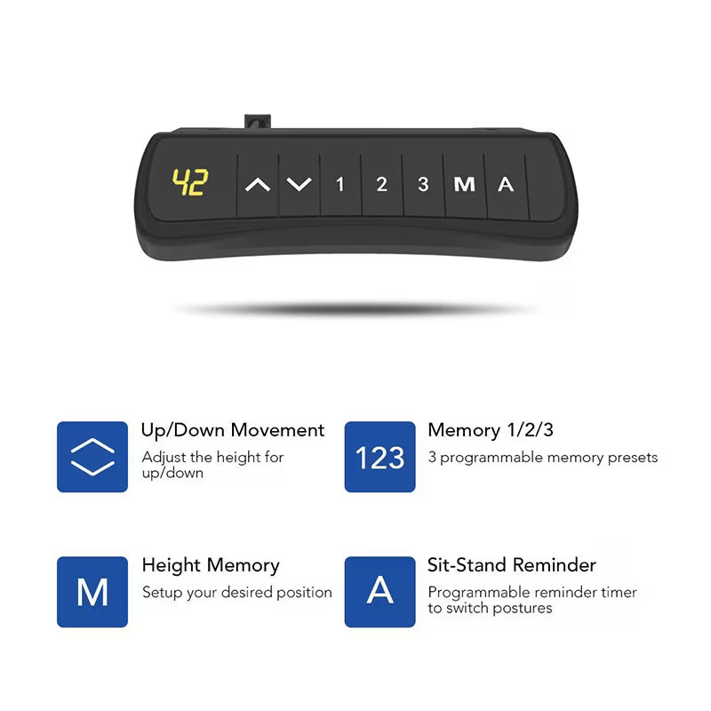 Neva X FlexiSpot L shape Standing Desk