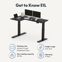 Neva X FlexiSpot L shape Standing Desk